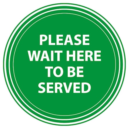 Please Wait To Be Served, Green, 15, 8477XGR